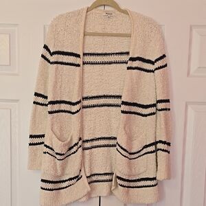 Cozy Cream and Navy Striped Sweater